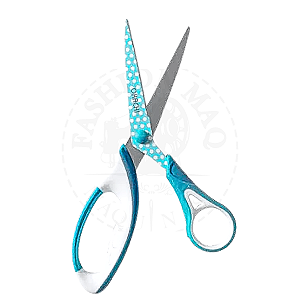 Tesoura Okachi Ergonomica 8,5 Polegadas Cabo Azul
