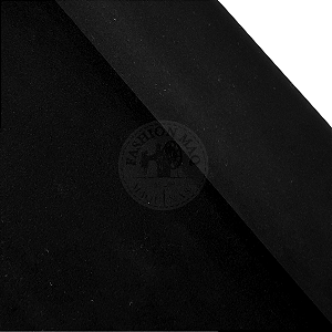 Camurção 1,3 Dupla Face Preto (Meio Metro)