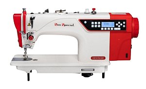 Máquina de Costura Industrial Reta Sun Special Eletrônica SS18E 220v C/ Funções Automáticas