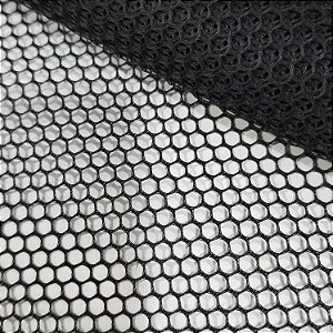 Tela Volei Preta 100% Poliéster 0,50m x 1,40m (meio metro)