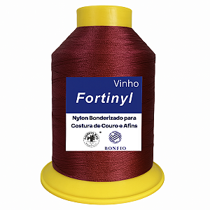 Linha de Nylon Bonfio Gramatura 60 (100% Poliamida) Cor Vinho - Para Costura de Couro e Afins