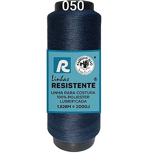 Linha de Costura Cor 050 Átomo 2000J (1.828m) Gramatura 120 Tex 27 Marca Resistente 100% Poliéster#
