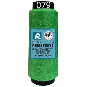 Linha de Costura Cor 079 Munique 2000J (1.828m) Gramatura 120 Tex 27 Marca Resistente 100% Poliéster
