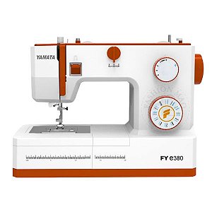 Máquina de Costura Doméstica Yamata 23 Pontos FYe380 Bivolt - Cor Laranja