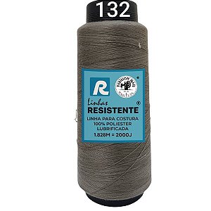 Linha de Costura Cor 132 Dark 2000J (1.828m) Gramatura 120 Tex 27 Marca Resistente 100% Poliéster