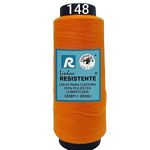 Linha de Costura Cor 148 Sol 2000J (1.828m) Gramatura 120 Tex 27 Marca Resistente 100% Poliéster