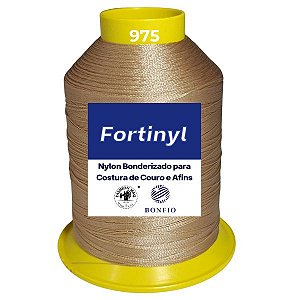 Linha de Nylon Bonfio Gramatura 60 (100% Poliamida) Cor Bege - Para Costura de Couro e Afins
