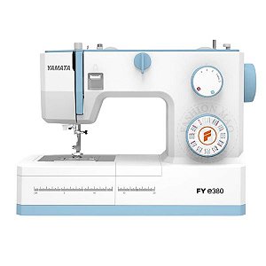 Máquina de Costura Doméstica Yamata 23 Pontos FYe380 Bivolt - Cor Azul BB
