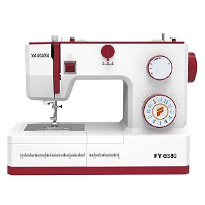 Máquina de Costura Doméstica Yamata 23 Pontos FYe380 Bivolt - Cor Vermelha