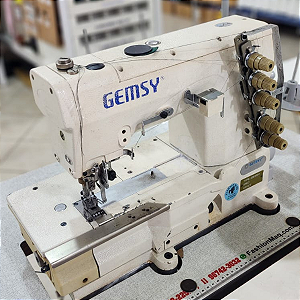 Máquina de Costura Industrial Galoneira Gemsy GEM-1500B-01 Completa [USADA]