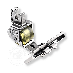 Calcador Reta c/ Rolete para Costurar Fita / Elastico c/ Guia Regulavel