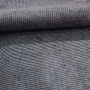 Veludo Cotelê Preto Dublado TNT 60g 0,50 x 1,40 m