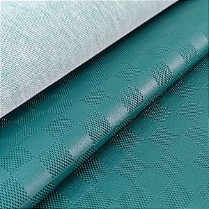 Sintético Xadrez 0.8mm Petróleo com Fundo de Malha 0,50cm x 1,40mt
