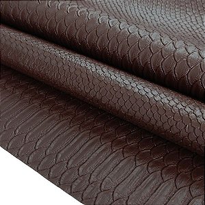 Sintético Serpente 0.8mm Marrom com Fundo de Malha 0,50cm x 1,40mt