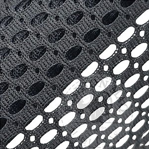 Tela Treliça Leblon Preto 100% Poliéster (0,50 x 1,40m)