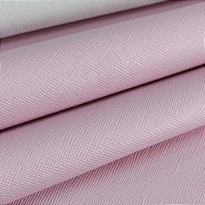 Sintético Prada 0.8mm Rosa Bebê com Fundo de Malha 0,50cm x 1,40mt
