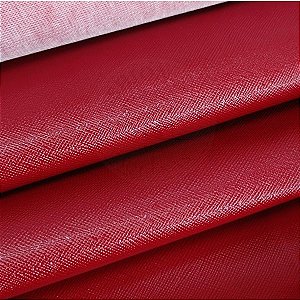 Sintetico Prada 0.8mm Vermelho com Fundo de Malha 0,50cm x 1,40mt