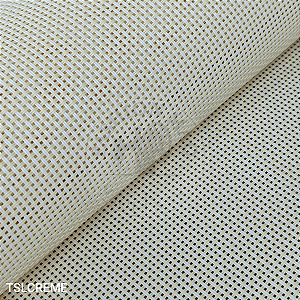 Tela Sintética Luxo Creme 100% Pvc Material para Bolsas, Brindes e Artesanato (0,50 x 1,40m)
