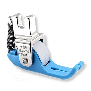 Calcador Reta Teflon C/ Rolete Catracado Deslizante Premium