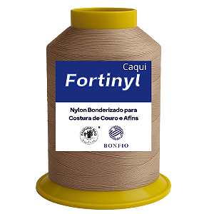 Linha de Nylon Bonfio Gramatura 60 Nº 721 (100% Poliamida) Cor Caqui - Para Costura de Couro e Afins