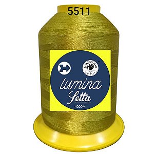 Linha de Bordado Cor 5511 Setta Lumina 4000 metros Brilho e Resistência para Bordados Profissionais#