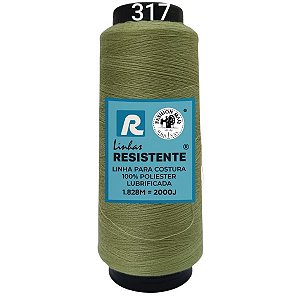 Linha de Costura Cor 317 Granada 2000J (1.828m) Gramatura 120 Tex 27 Marca Resistente 100% Poliéster