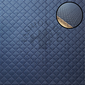 Nylon Matelassê Impermeável Mini Quadriculado Marinho 0,50m x 1,40m (meio metro)