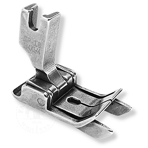 Calcador Reta Pesponto Metal C/ Guia Duplo 1/4 x 1/4 Esquerdo e Direito