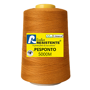 Linha Resistente 171/50 Ocre 5000m Pesponto Gramatura 200 Tex 50 Marca Resistente 100% Poliéster