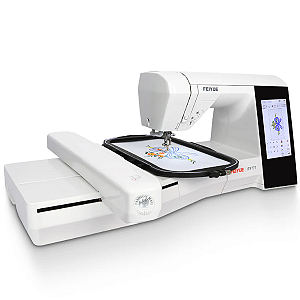 Máquina de Costura e Bordado Yamata C/ Área 17x28cm + 241 Pontos de Costura