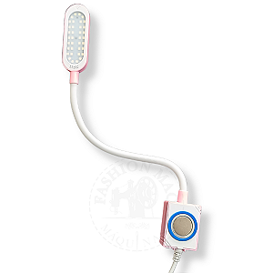 Luminária de Led Haste Flexivela Rosa- Alta Luminosidade