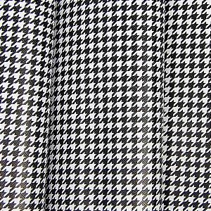 Sintético Prada 0.8mm Pied Poule com Fundo de Malha 0,50cm x 1,40mt