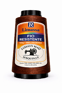Fio Resistente Cor 075 Marrom Avermelhado 100g Marca Resistente 100% Poliéster#