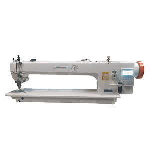 Máquina de Costura Industrial Reta Transporte Duplo Mega Mak Eletrônica Alongada MK0560S 220v