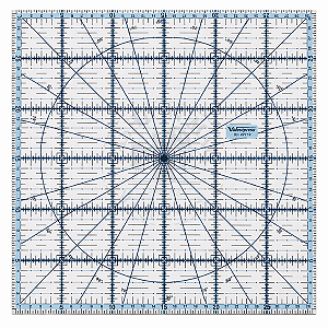 Régua Acrílica 30X30cm Para Corte E Costura, Patchwork, Scrapbook e Artesanato