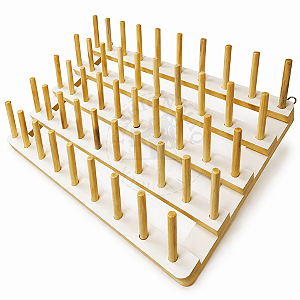 Suporte de Madeira Para 50 Cones de Linha