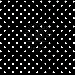 Tecido Tricoline 100% Algodão Poa Preto C/ Bolinhas Médio - Metro