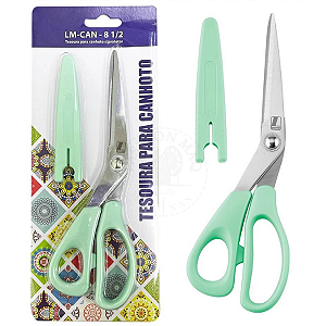 Tesoura Lanmax P/ Canhoto Multi Uso 8,5 Polegadas C/ Capa Protetora