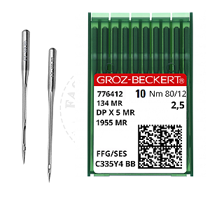 Agulha Groz Beckert Reta Cabo Grosso DPx5 Nº12 MR