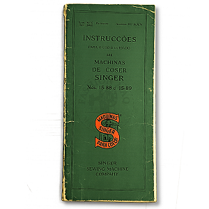 Manual de Máquina de Costura Doméstica Singer 1588 / 1589 Original