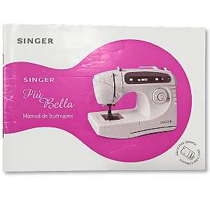 Manual de Máquina de Costura Doméstica Singer Piú Bella Original