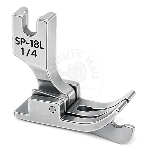 Calcador de Pesponto Para Reta Industrial de Metal com Guia Esquerdo 1/8 (3mm)