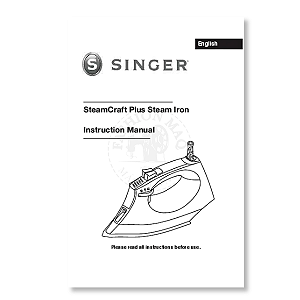 Manual de Ferro de Passar Singer SteamCraft Plus Original