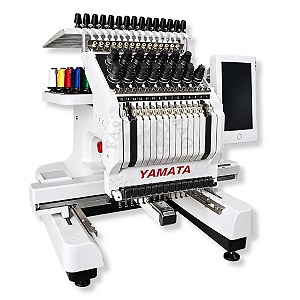 Máquina de Bordado Industrial Yamata FY1501TC 1 Cabeça 15 Agulhas Bivolt Premium