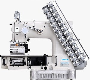 Máquina de Costura Industrial Elastiqueira Jack Cilíndrica 12 Agulhas 8009 220v - Essencial