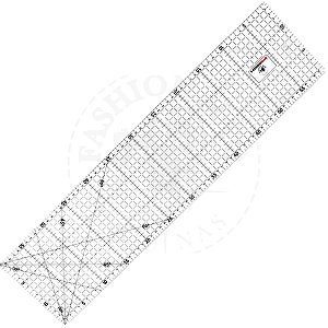 Régua Acrílica P/ Patchwork 15X50cm