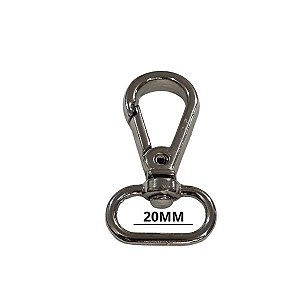 Mosquetão 20mm Niquelado