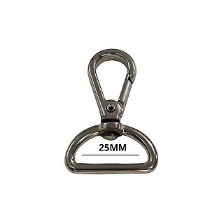 Mosquetão 25mm Niquelado