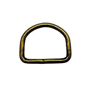 Meia Argola Ouro Velho 12Mm