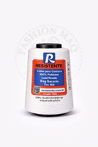 Linha Sacaria Resistente 000 Branca Tex 180 100% Poliéster Lubrificada para Costura de Sacos
